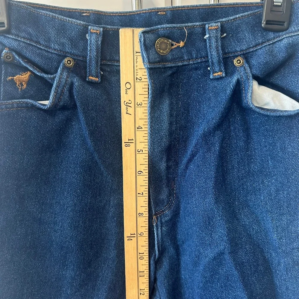 Wrangler Vintage Misses Regular Fit High Rise Straight Leg Jeans Blue MR920NA 10